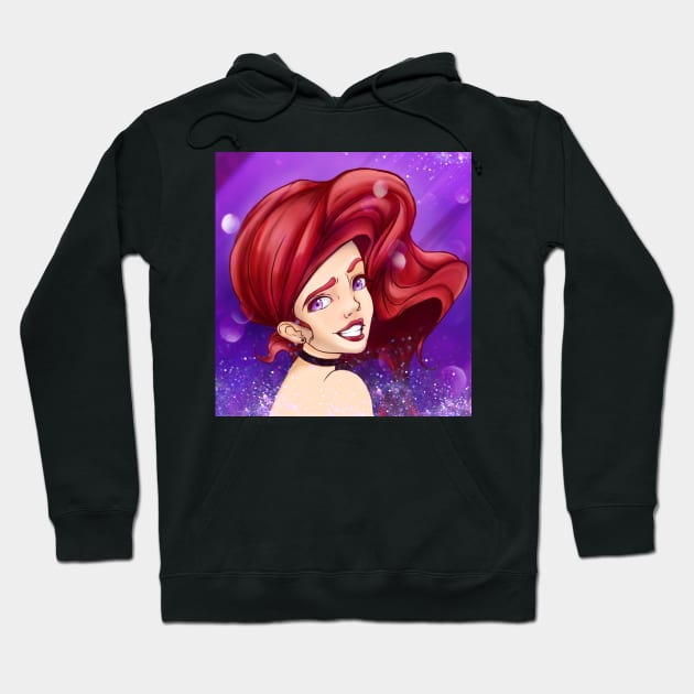 Punk Ariel Hoodie by OuterSaturn